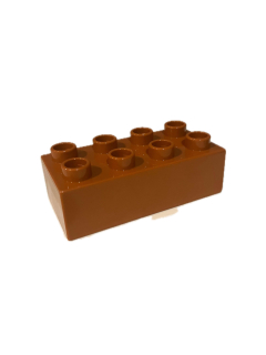 Lego Duplo kostka nugátová 4x2 tlustá